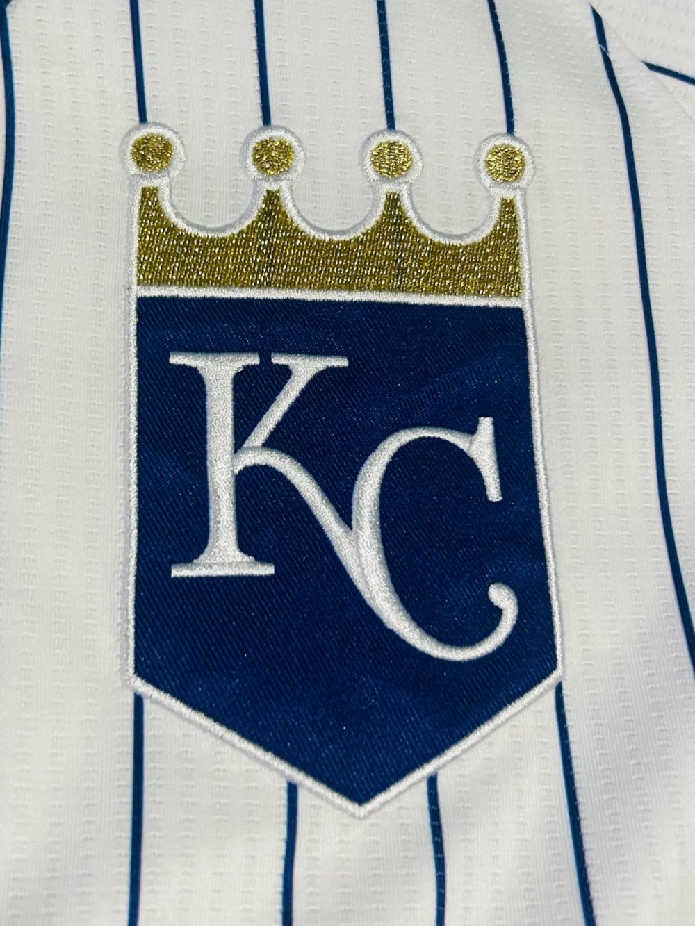 Dynasty KC Kansas City Royals MLB Pinstripe Baseball Jersey Size M